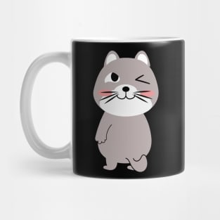 Cute cat cartoon character funny design. Mug